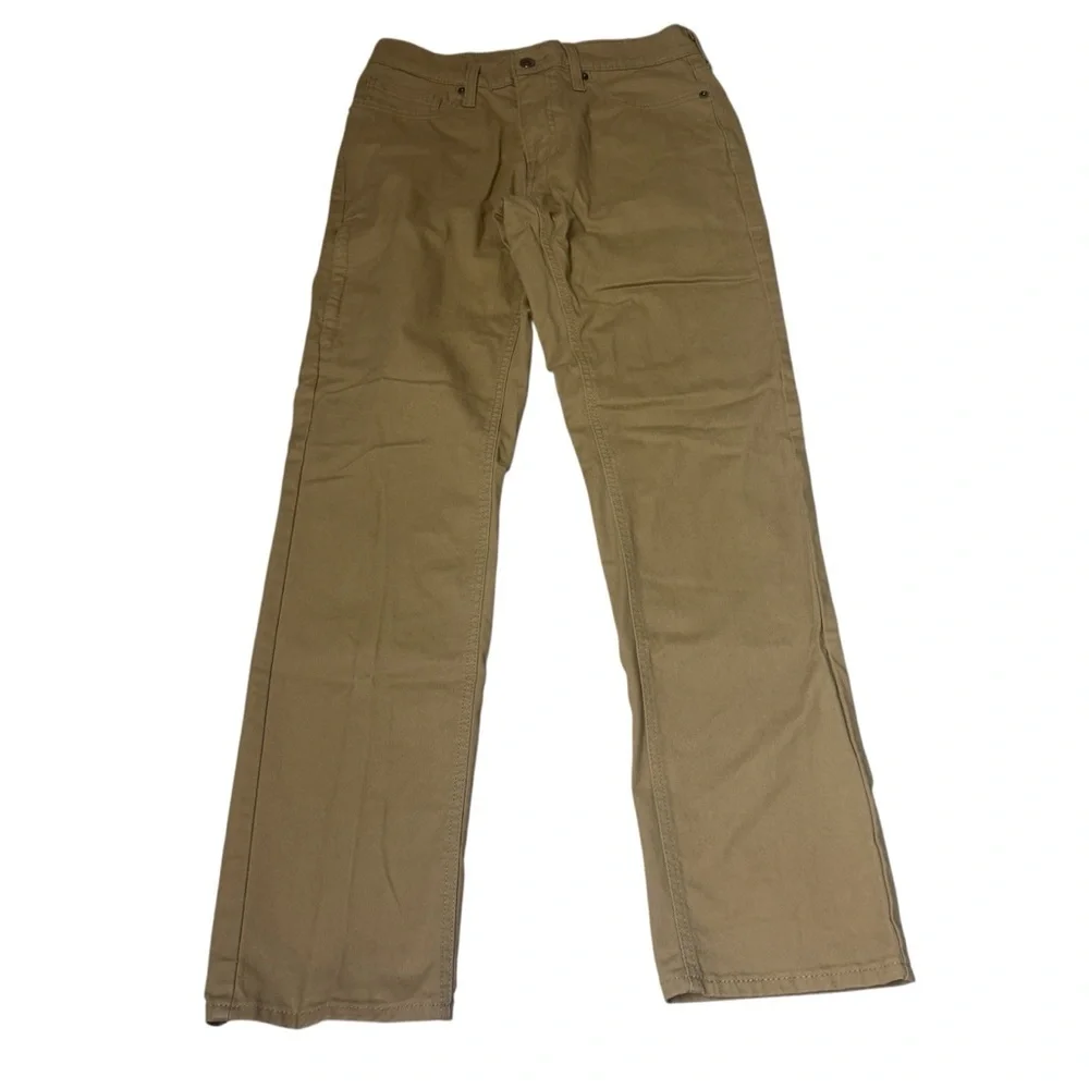 Levi Strauss Khaki tan athletic flex casual pants jeans 29x32